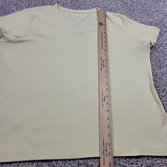 Eddie Bauer T Shirt Shirt Womens 2XL V Neck Short Sleeve Ribbed - Picture 5 of 8
